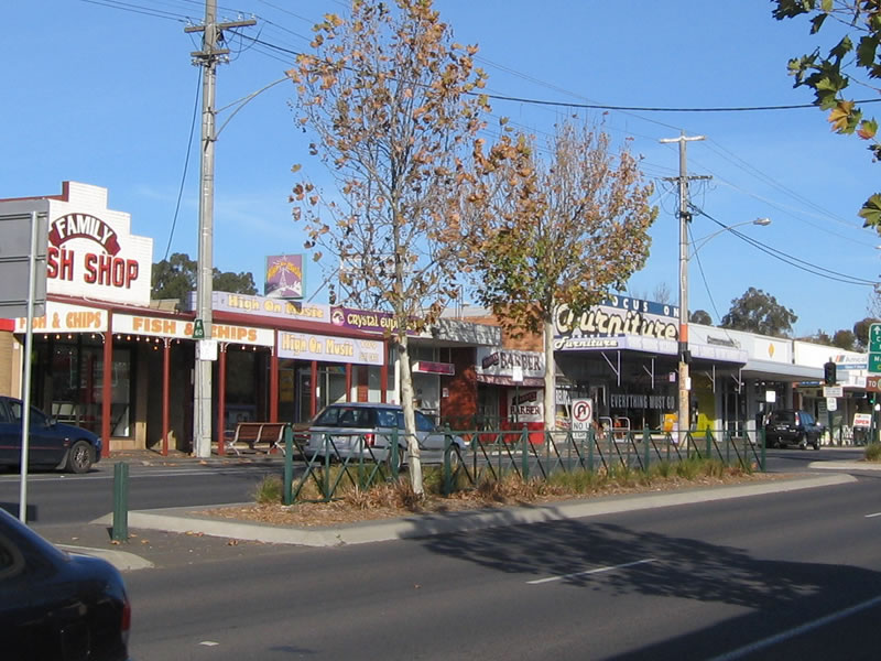 Kangaroo Flat Main Shopping Strip